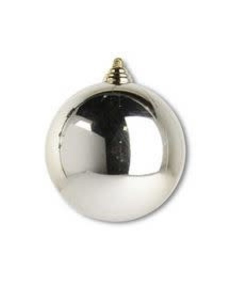 4.5 INCH CHAMPAGNE SHINY SHATTERPROOF ROUND ORNAMENT