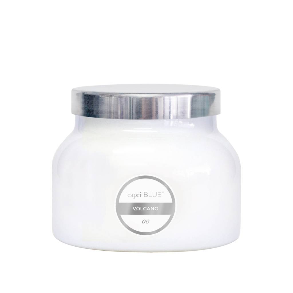 CAPRI BLUE CAPRI BLUE 19 OZ WHITE SIGNATURE JAR CAPRI BLUE CAPRI BLUE 19 OZ WHITE SIGNATURE JAR