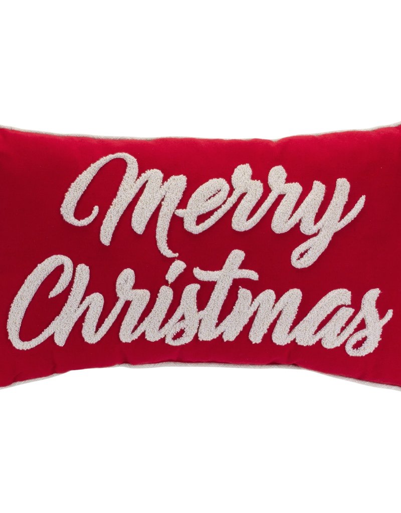 MERRY CHRISTMAS PILLOW 19"X10"