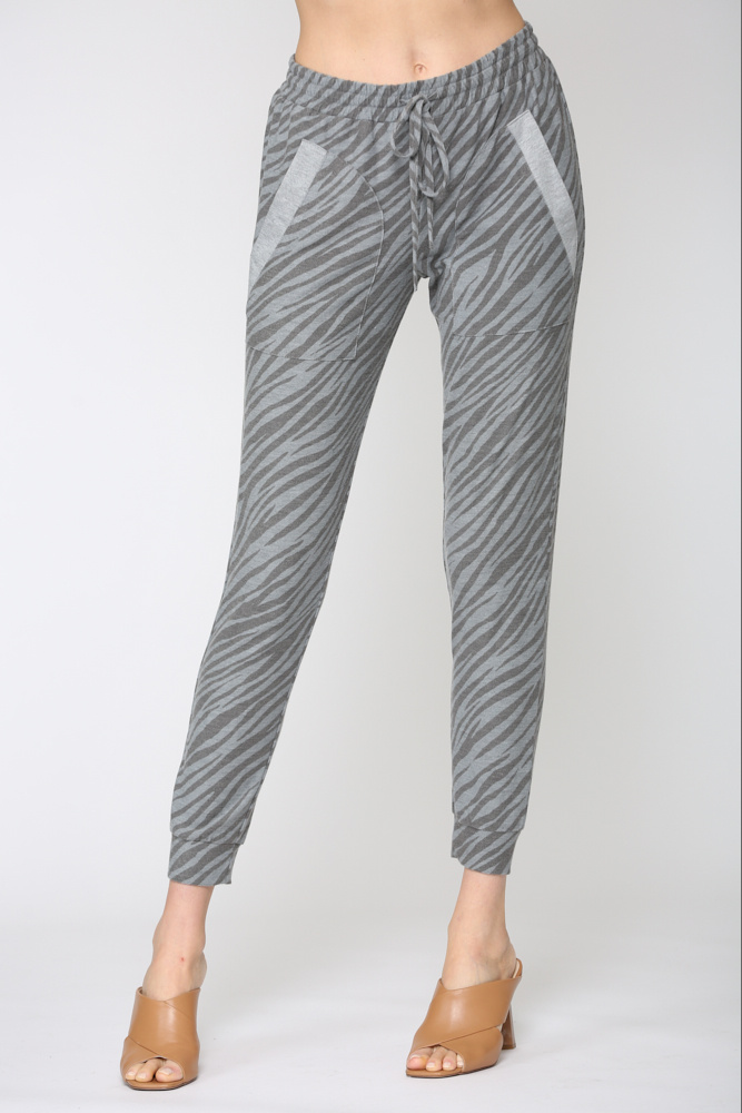 FATE ZEBRA PRINT JOGGERS FATE ZEBRA PRINT JOGGERS