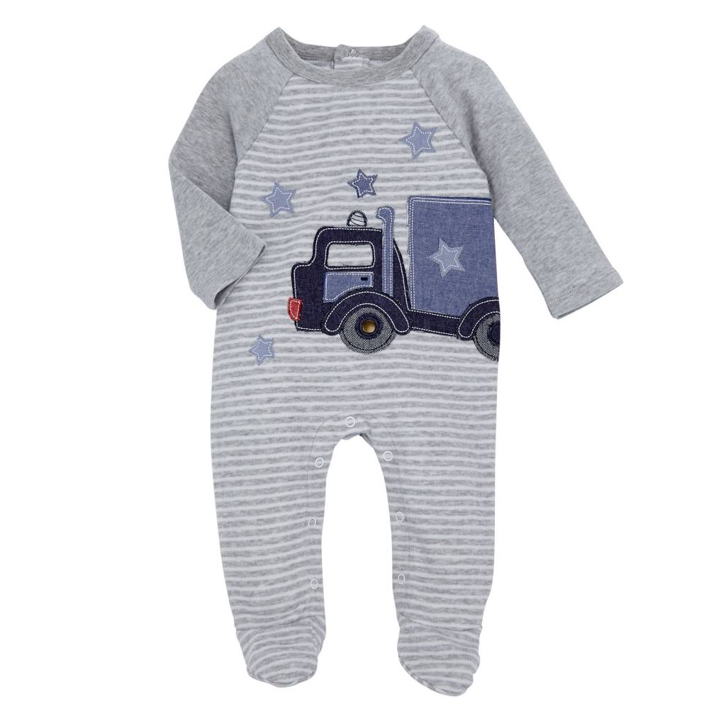 MUD PIE TRUCK FOOTED SLEEPER MUD PIE TRUCK FOOTED SLEEPER