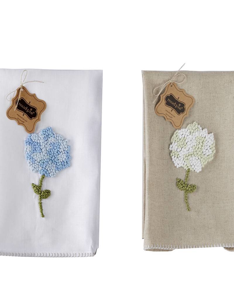 MUD PIE HYDRANGEA HAND TOWEL