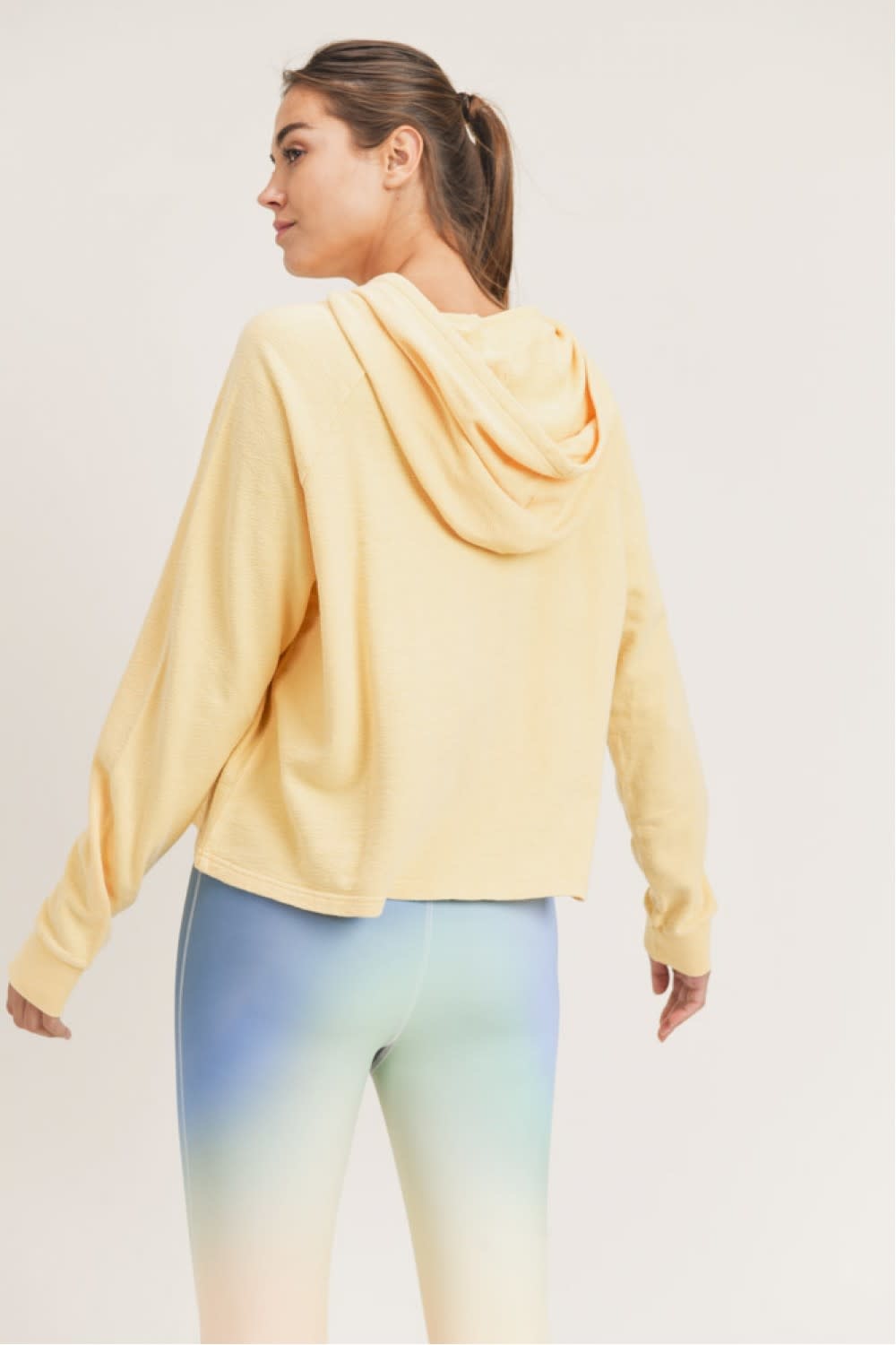 MONO B ANASTASIA MINERAL WASH JACQUARD HOODIE MONO B ANASTASIA MINERAL WASH JACQUARD HOODIE