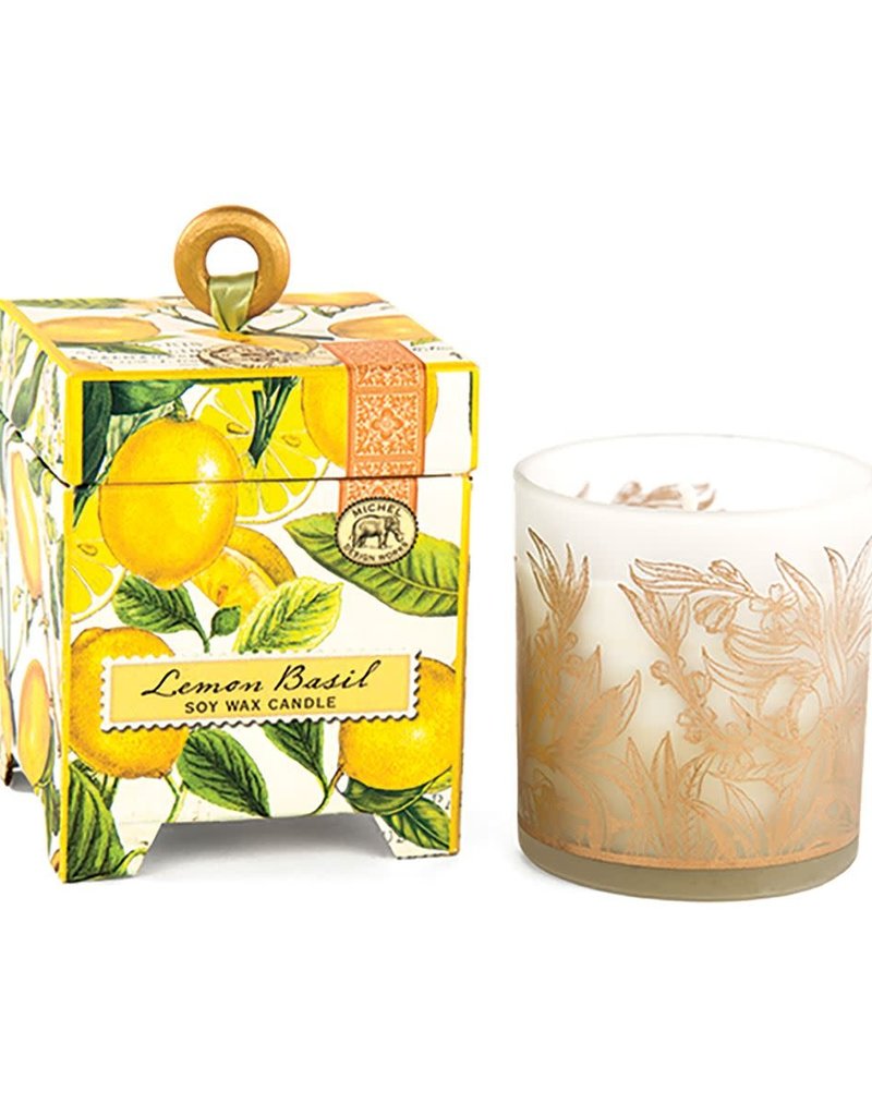 MICHEL DESIGN WORKS LEMON BASIL SOY WAX CANDLE