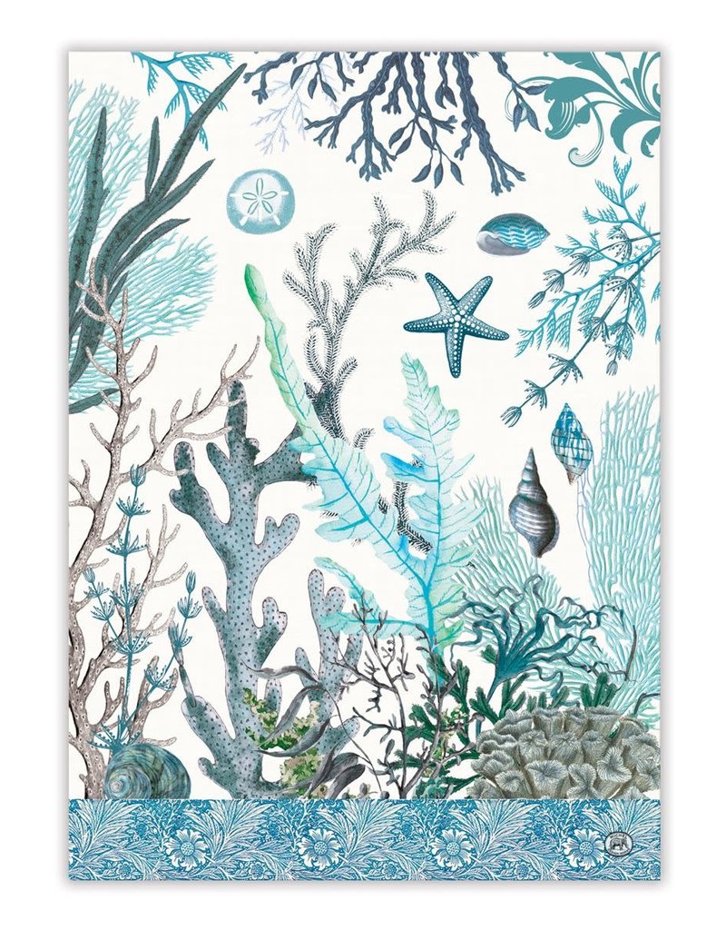 MICHEL DESIGN WORKS OCEAN TIDE KITCHEN TOWEL