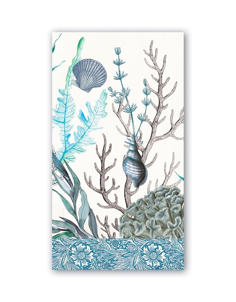 MICHEL DESIGN WORKS OCEAN TIDE HOSTESS NAPKIN