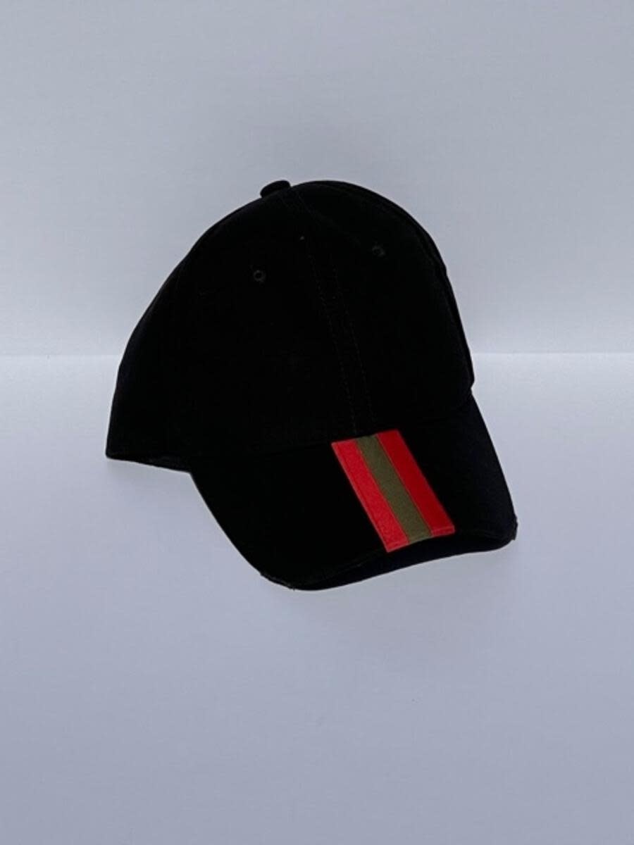 HAUTE SHORE HAUTE HAT-BLACK/OLIVE RED STRIPE HAUTE SHORE HAUTE HAT-BLACK/OLIVE RED STRIPE