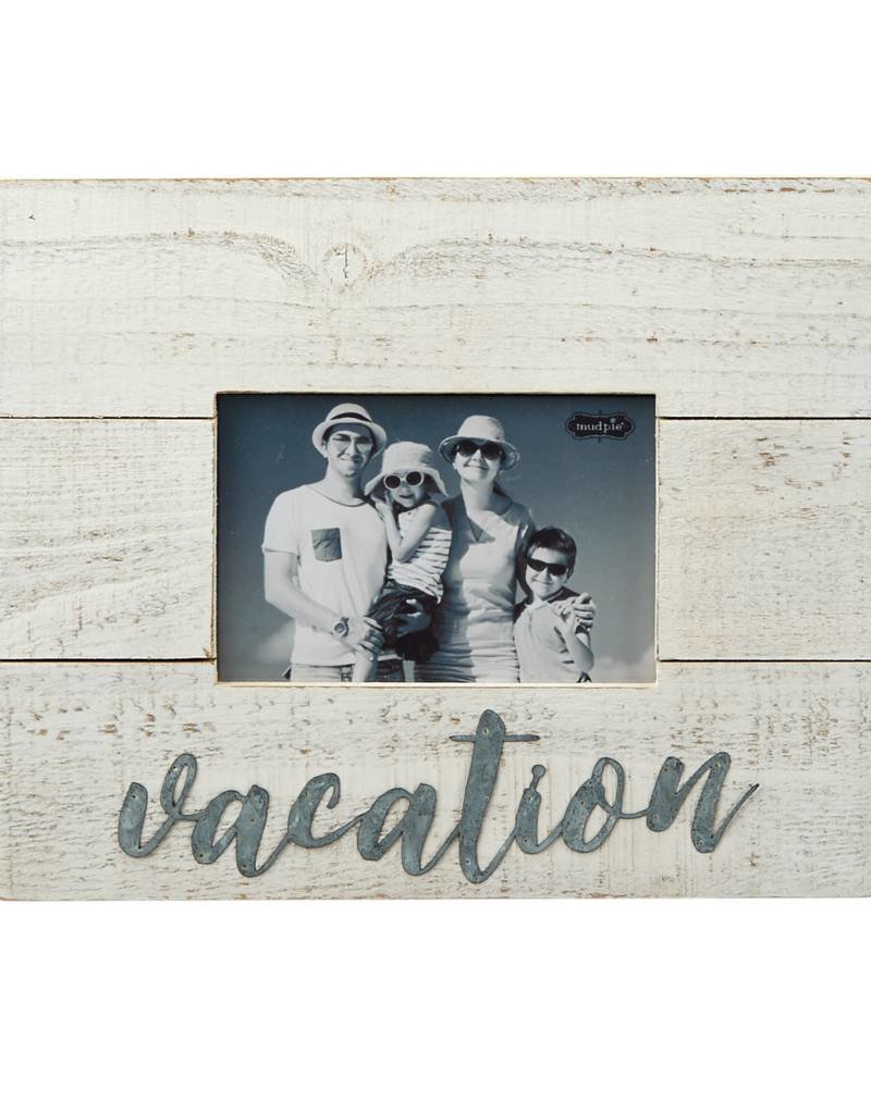 MUD PIE WOOD & TIN VACATION FRAME