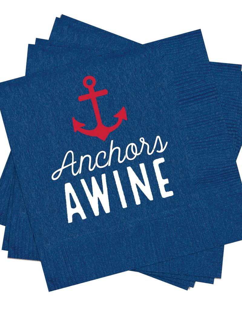 MUD PIE ANCHOR COCKTAIL NAPKINS