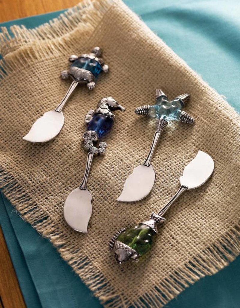 MUD PIE GLASS SEALIFE MINI SPREADER