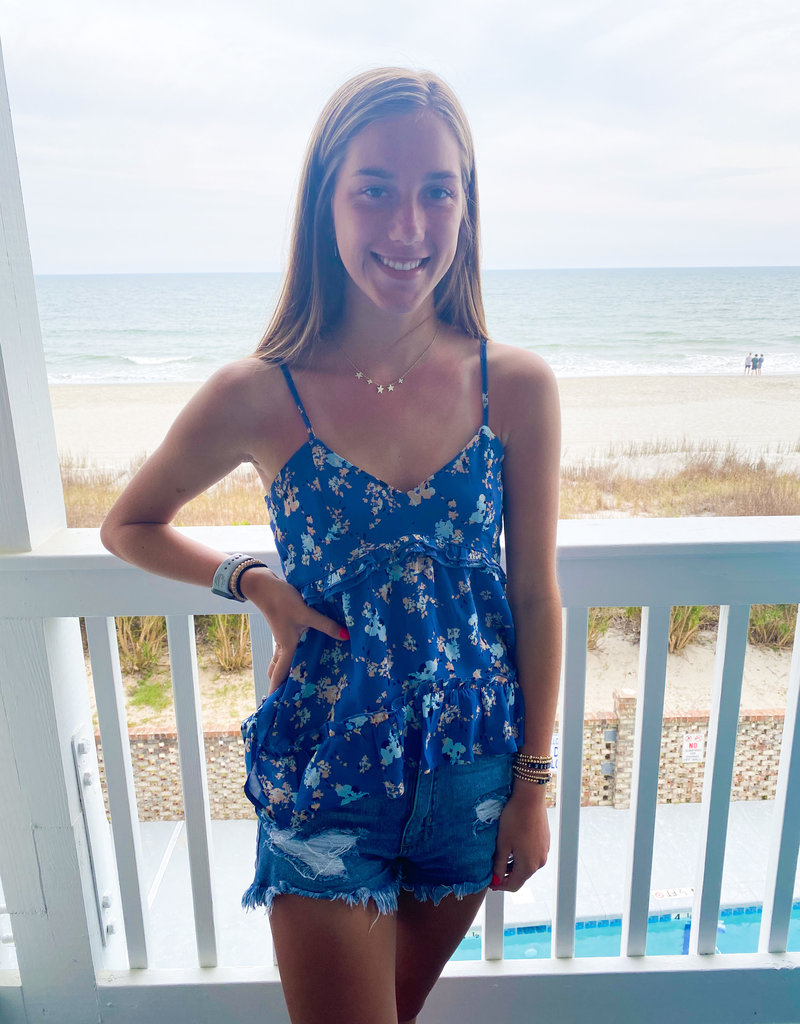 SADIE & SAGE AMIE FLORAL TANK