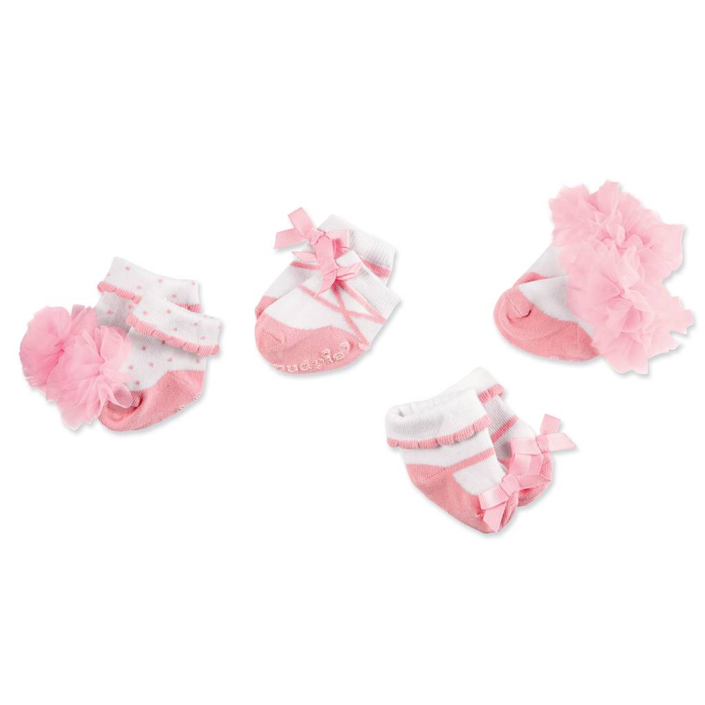 MUD PIE NEWBORN BALLET SHOE SOCK SET MUD PIE NEWBORN BALLET SHOE SOCK SET