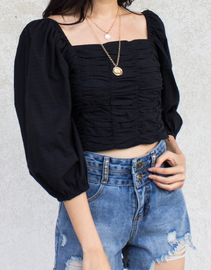 BEFORE YOU COLLECTION Vera Puff Seeve Top
