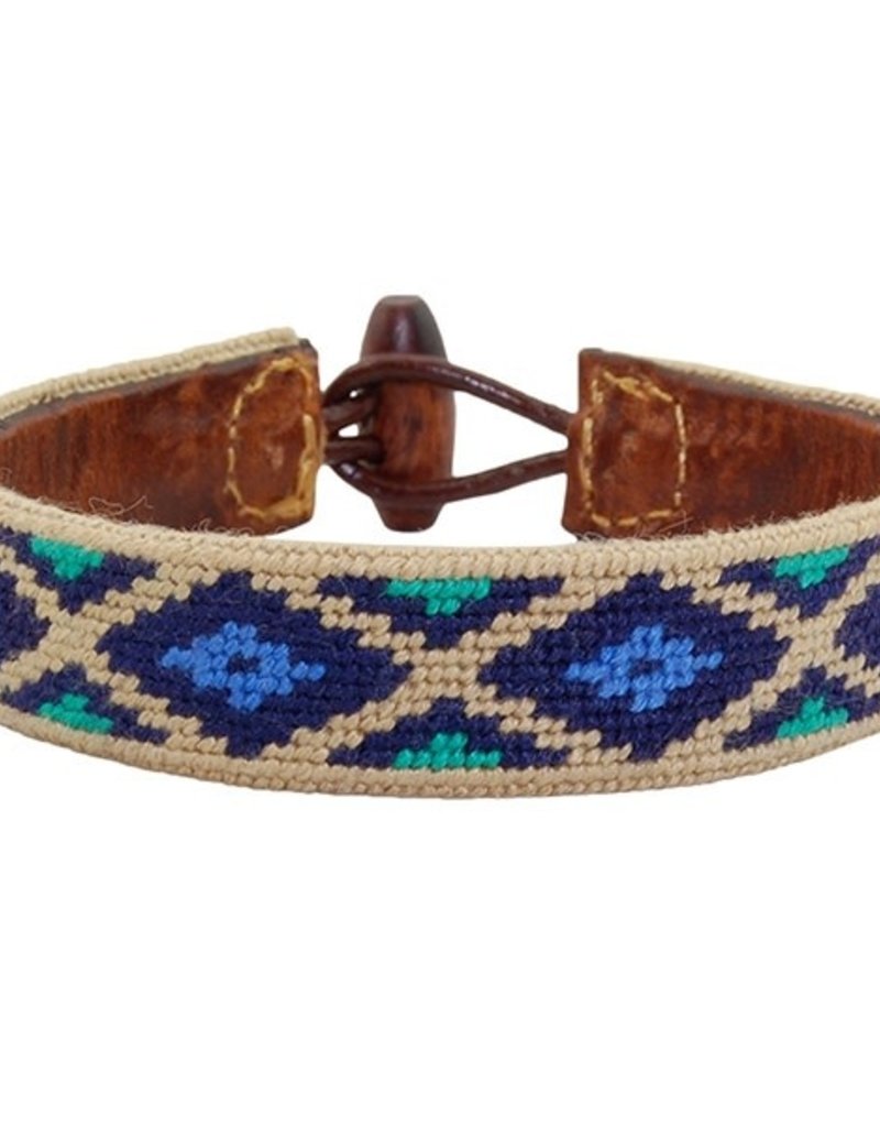 SMATHERS & BRANSON GAUCHO NEEDLEPOINT BRACELET L