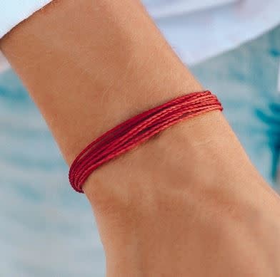 PURAVIDA SOLID ORIGINAL BRACELET- RED PURAVIDA SOLID ORIGINAL BRACELET- RED