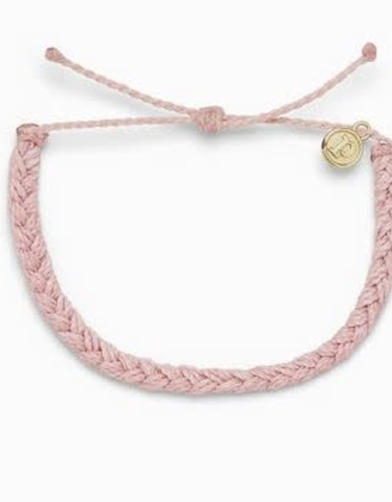 PURAVIDA LARGE BRAIDED BRACELET-BABY PINK