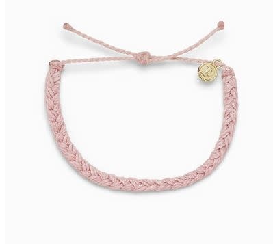 PURAVIDA LARGE BRAIDED BRACELET-BABY PINK PURAVIDA LARGE BRAIDED BRACELET-BABY PINK