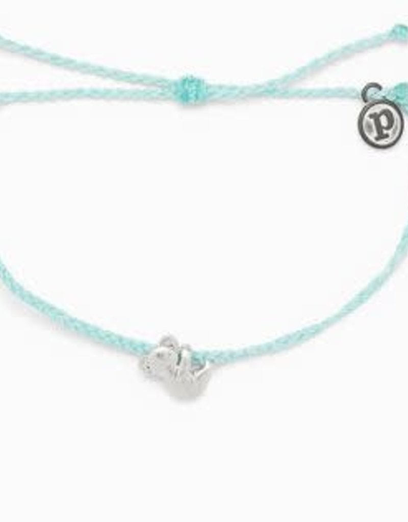 PURAVIDA KOALA SILVER BRACELET-SEAFOAM