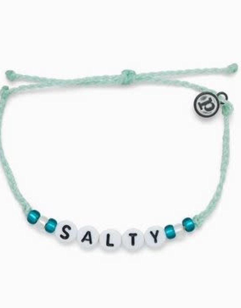 PURAVIDA SALTY ALPHABET BEAD BRACELET