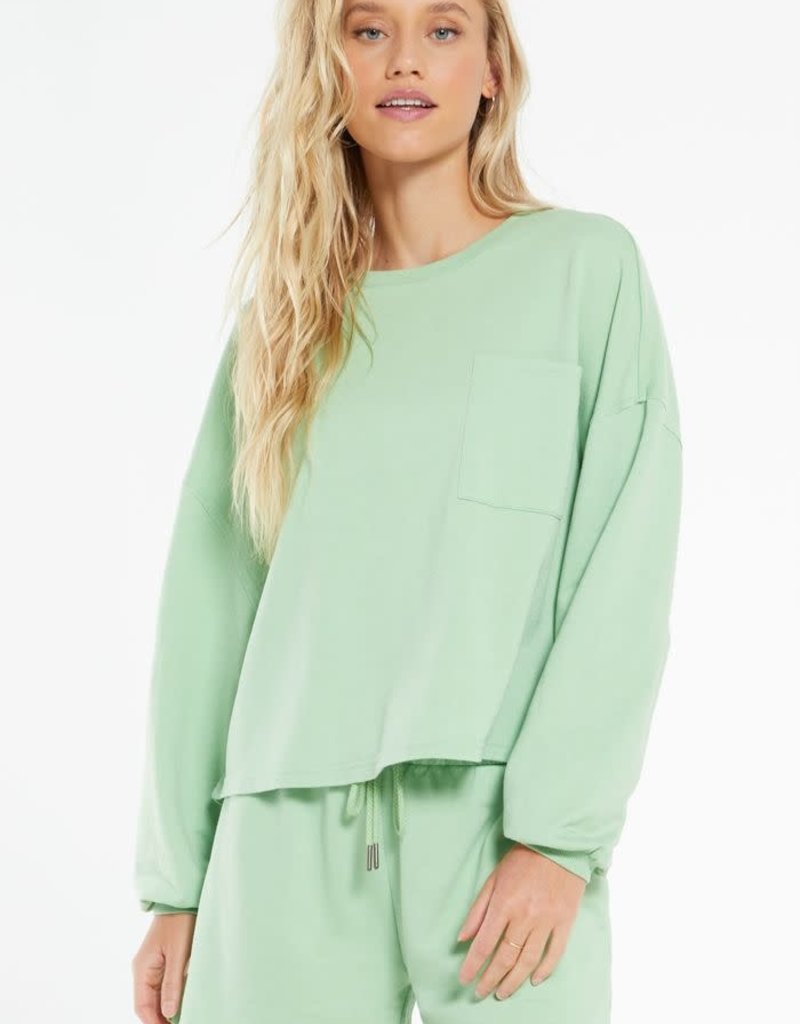 Z SUPPLY Miki Terry LS Top