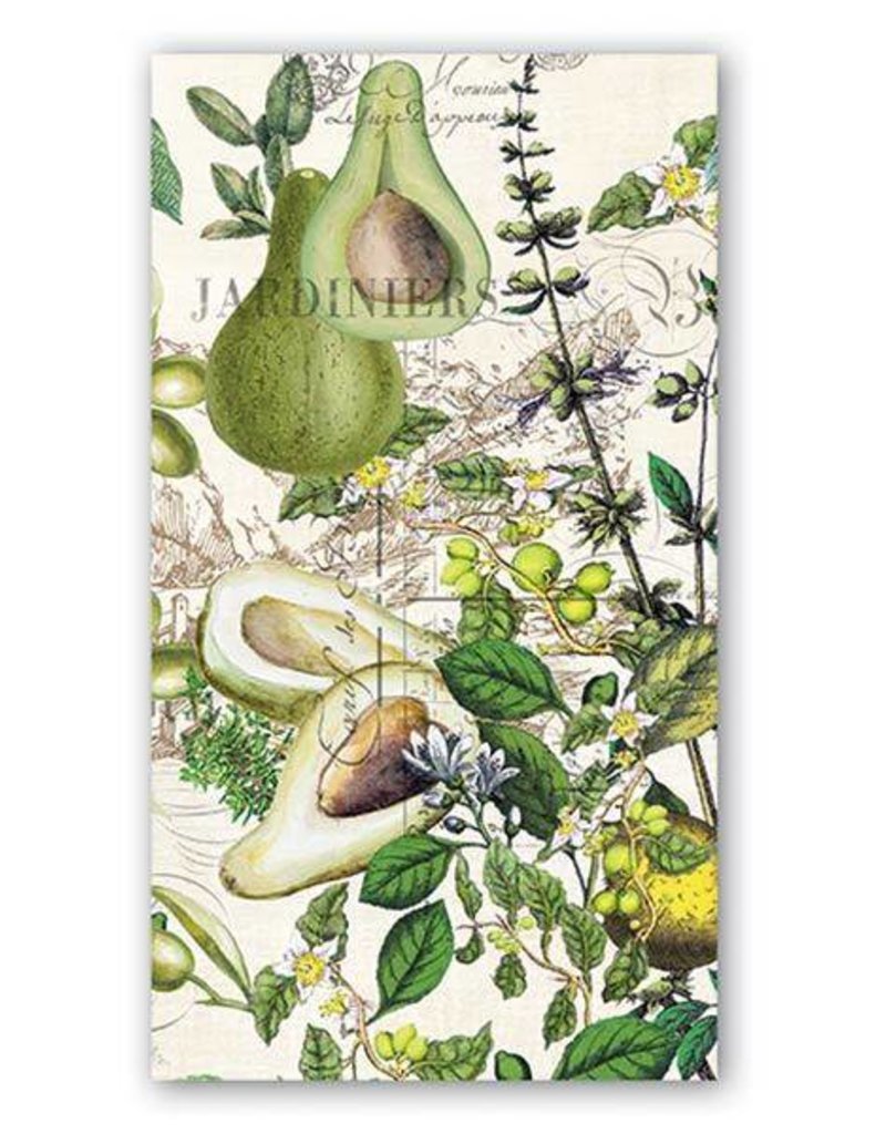 MICHEL DESIGN WORKS AVOCADO HOSTESS NAPKIN