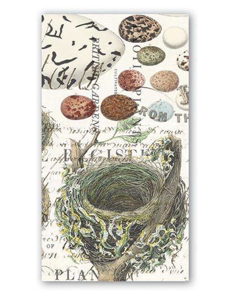MICHEL DESIGN WORKS NEST AND EGGS HOSTESS NAPKIN