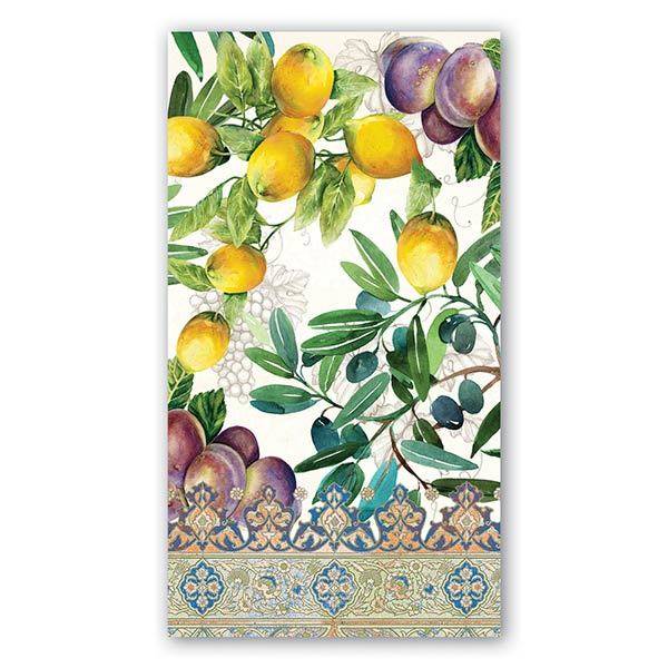 MICHEL DESIGN WORKS TUSCAN GROVE HOSTESS NAPKIN MICHEL DESIGN WORKS TUSCAN GROVE HOSTESS NAPKIN