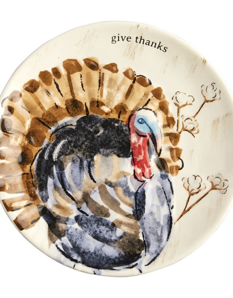MUD PIE Thanksgiving Salad Plates