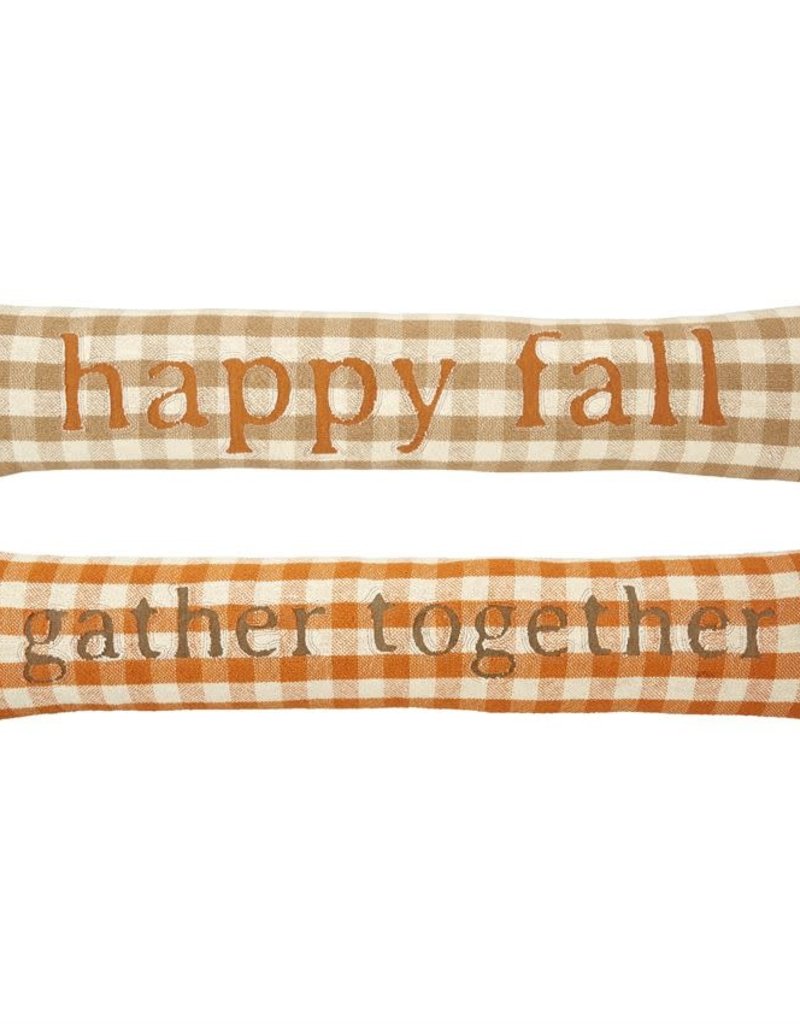 MUD PIE Fall Check Skinny Pillows