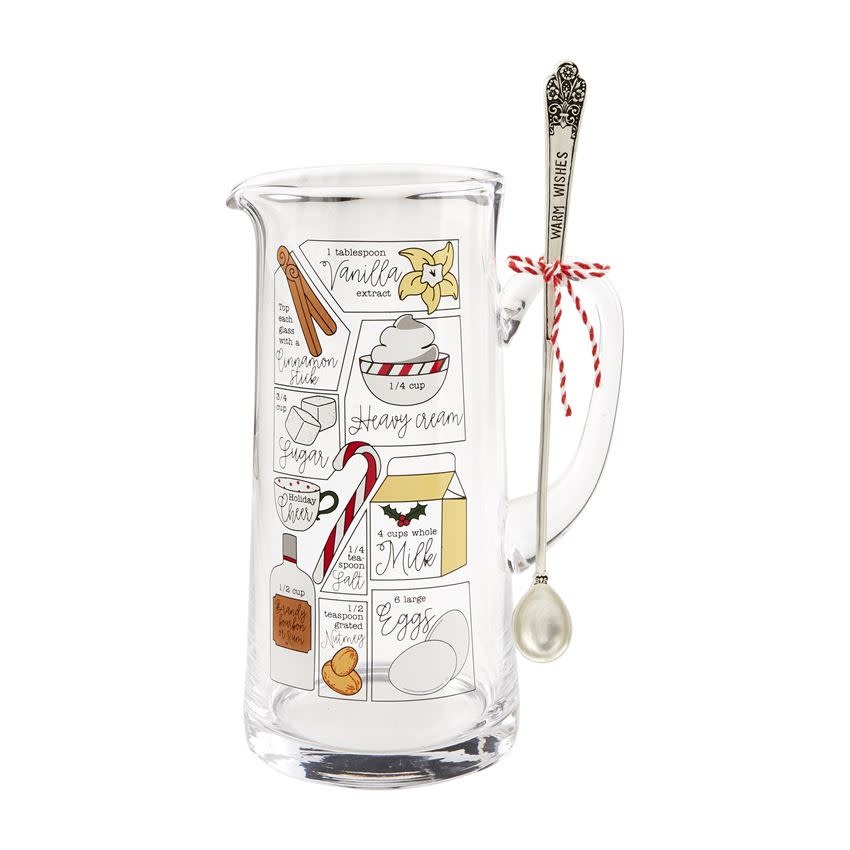 MUD PIE Eggnog Pitcher Set MUD PIE Eggnog Pitcher Set