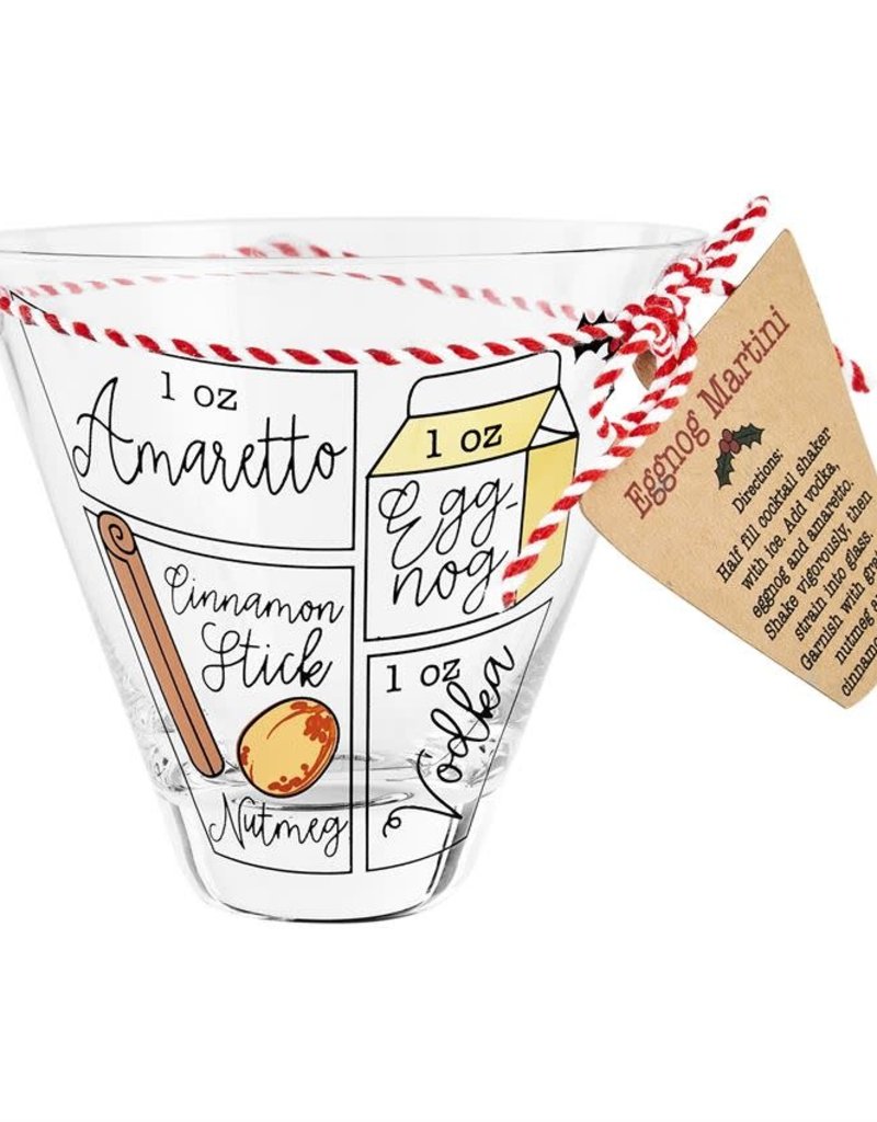 MUD PIE Christmas Cocktail Recipe Glasses