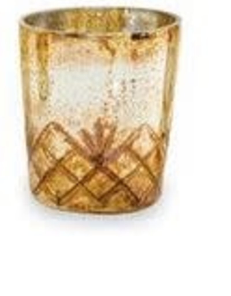 MUD PIE Gold & Silver Mercury Votive Holders