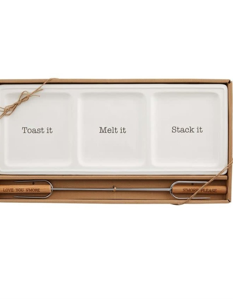 MUD PIE S'more Tray & Skewer Set