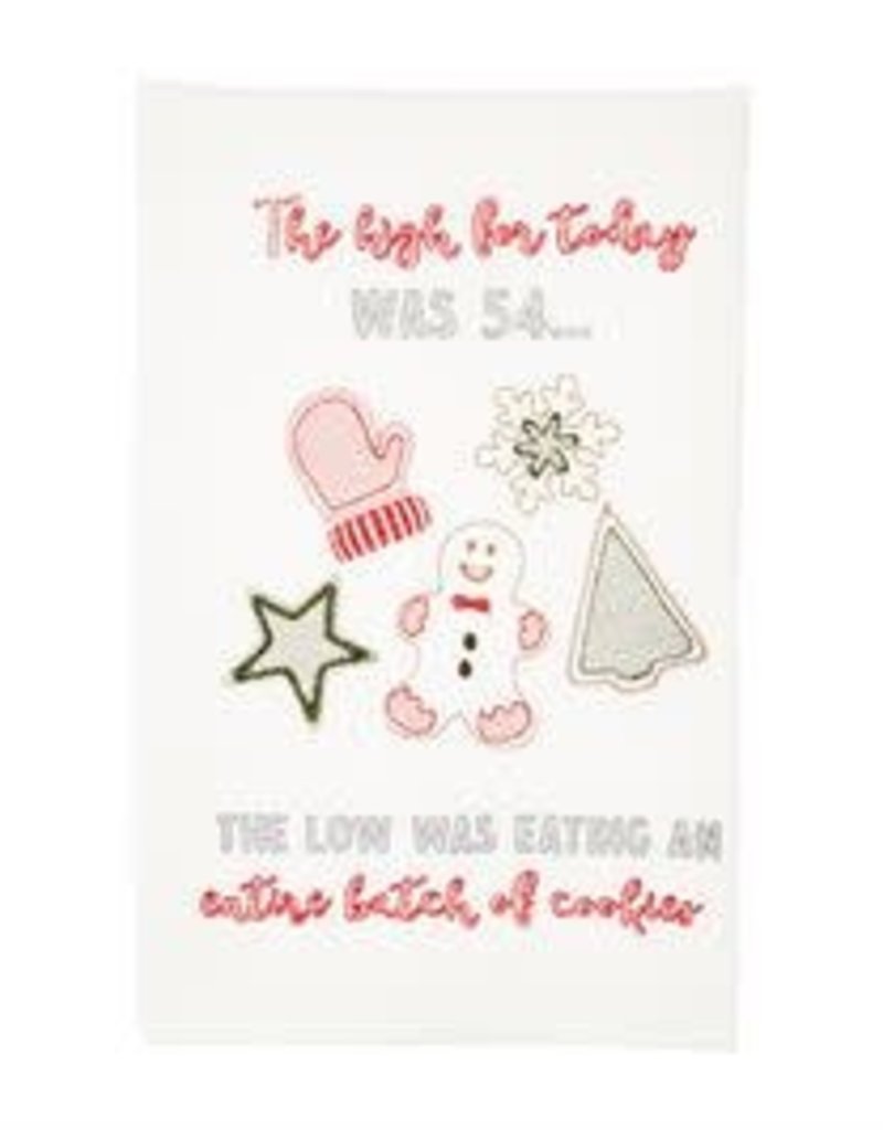 MUD PIE Holiday Embroidery Towels