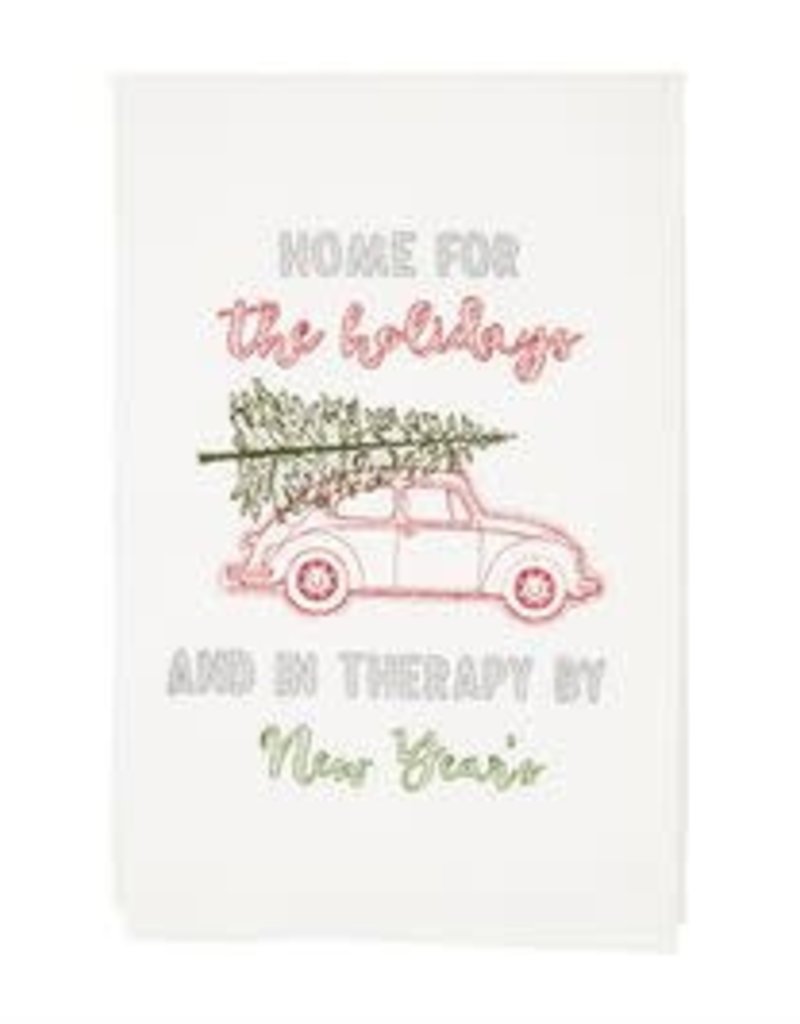 MUD PIE Holiday Embroidery Towels