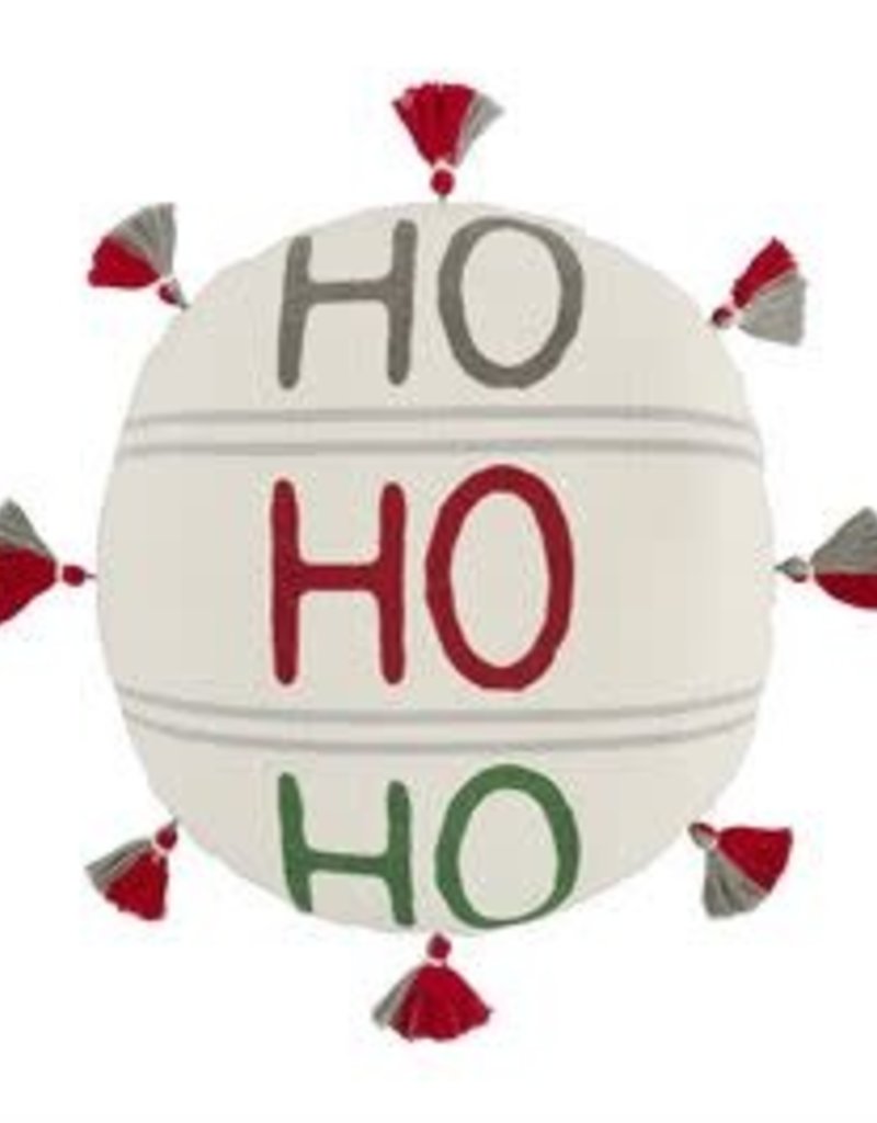 MUD PIE Round Christmas Pillows