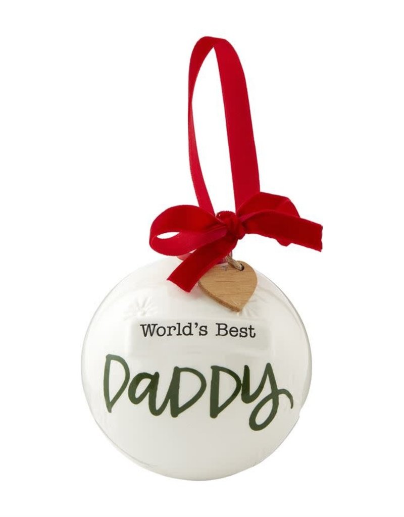 MUD PIE Best Daddy Ornament