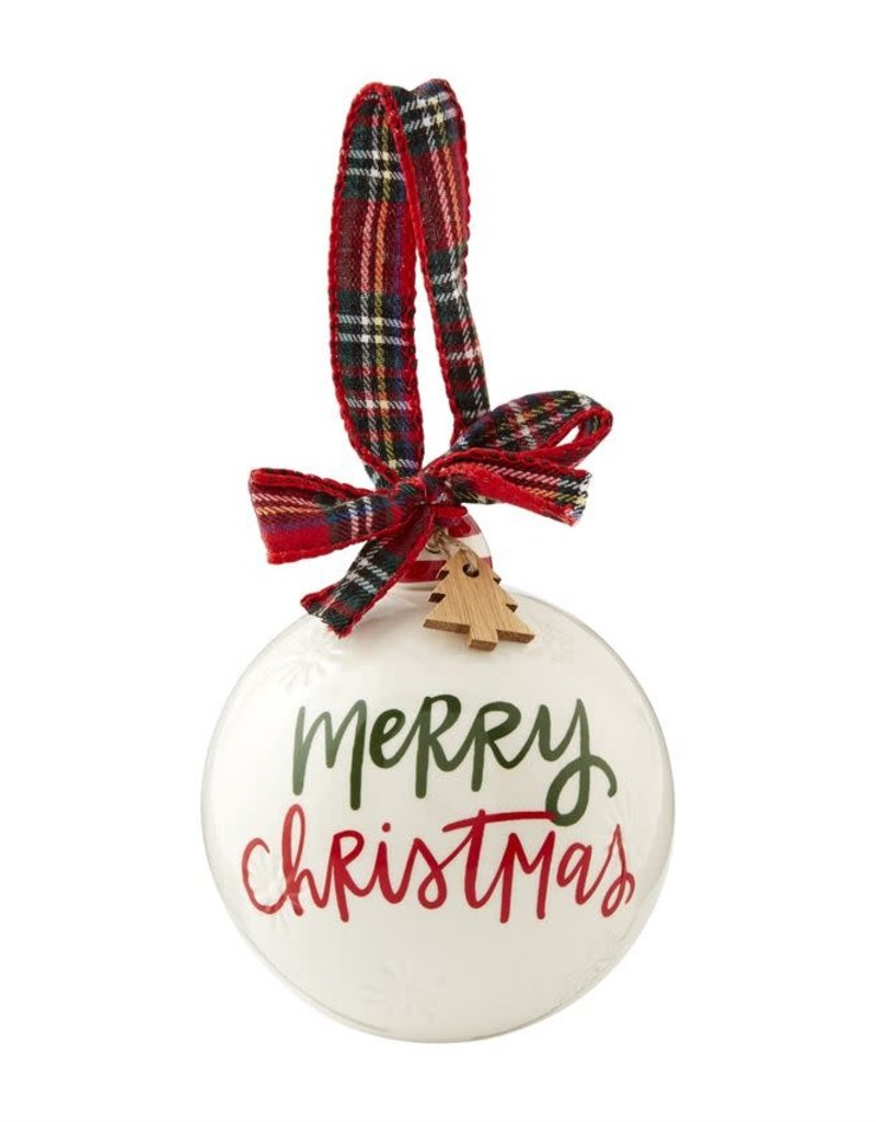 MUD PIE Merry Christmas Ornament