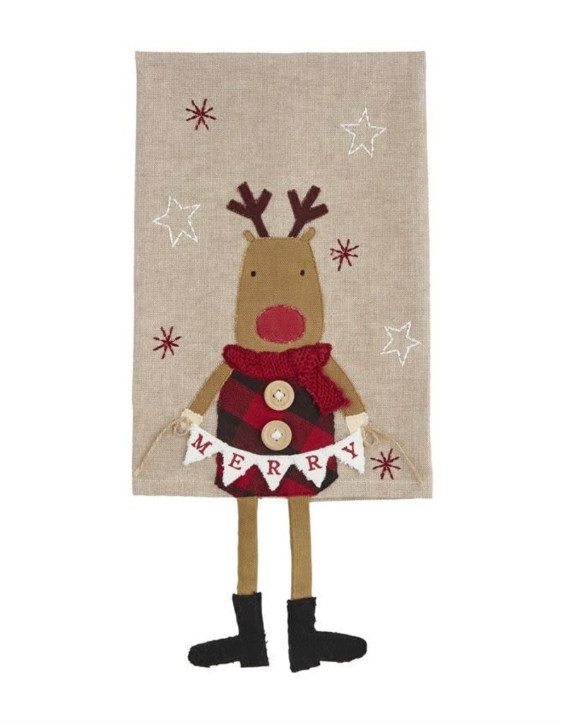 MUD PIE Christmas Dangle Leg Towels