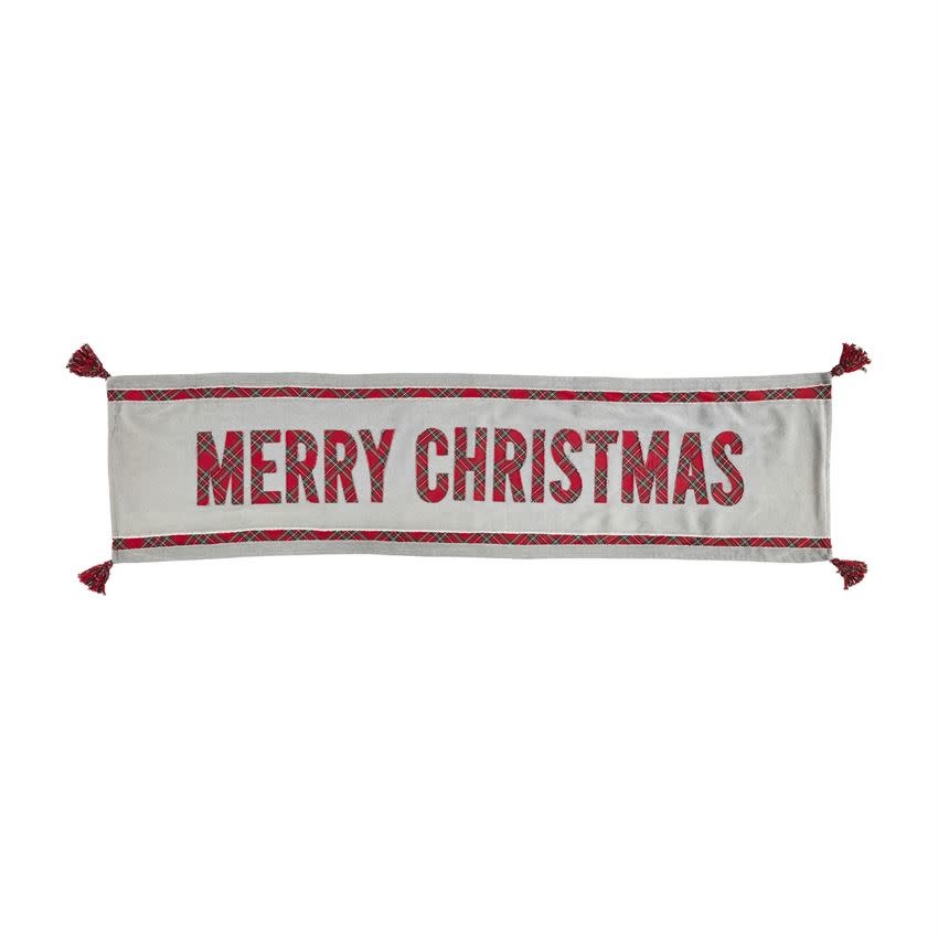 MUD PIE Reversible Tartan Table Runner MUD PIE Reversible Tartan Table Runner