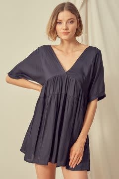 V NECK MINI DRESS V NECK MINI DRESS