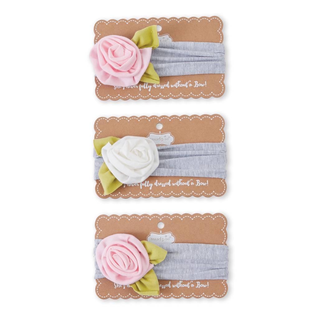 MUD PIE FLOWER HEADWRAP MUD PIE FLOWER HEADWRAP