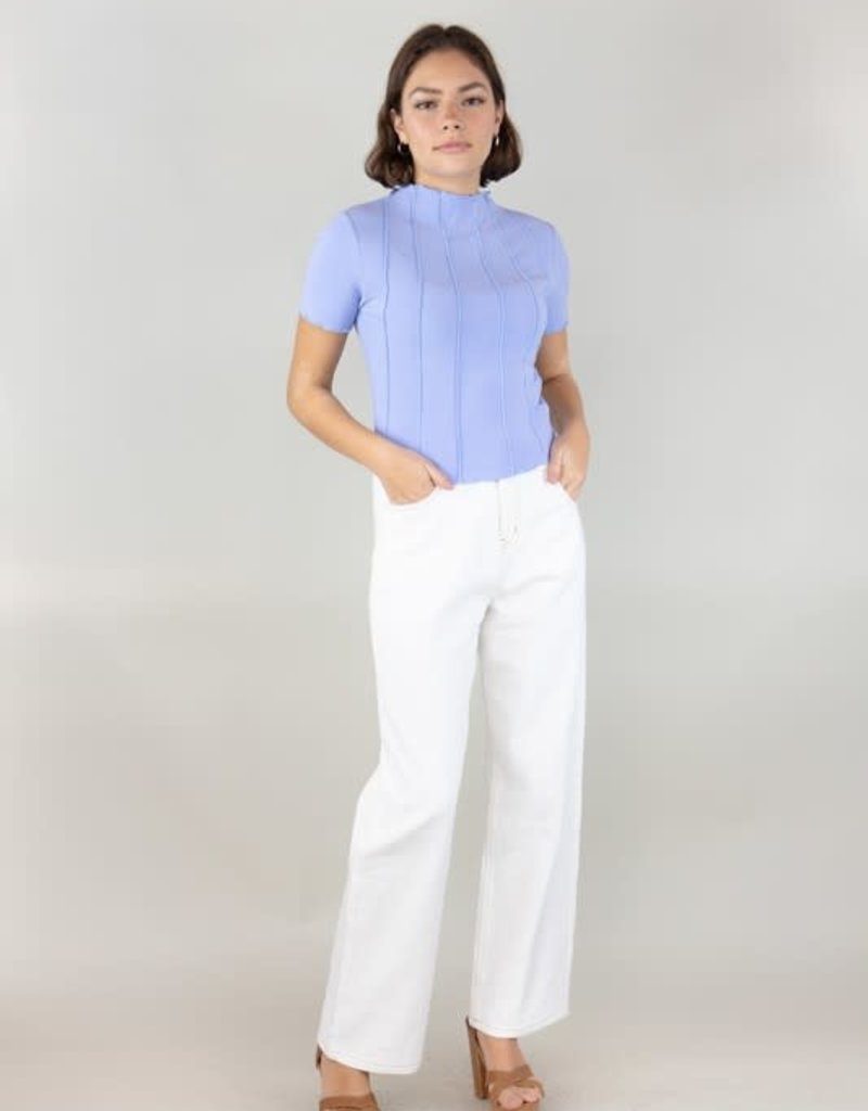 Cloud Ten MYLA LETTUCE HEM TOP