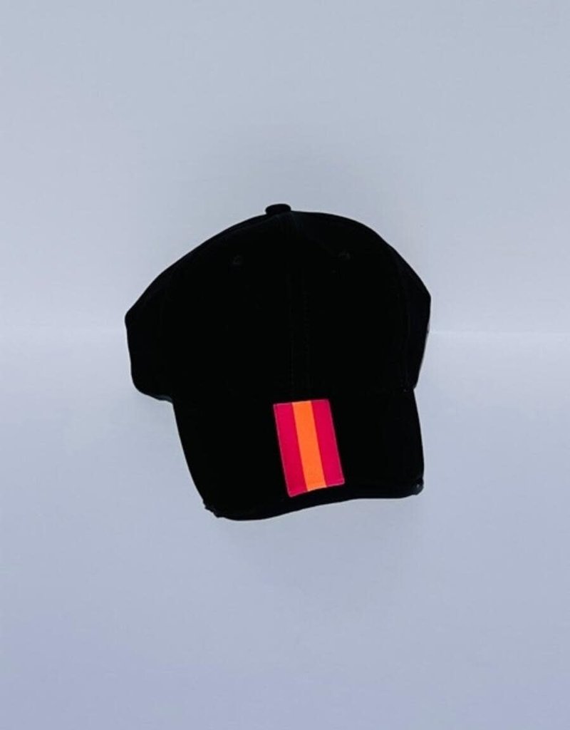 HAUTE SHORE HAUTE HAT-BOARDWALK BLACK PINK/ORANGE STR