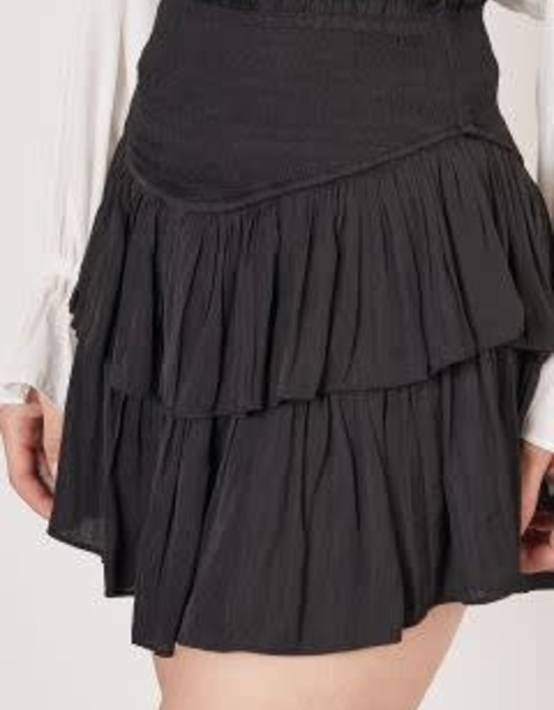 LAYERED SMOCKED SKIRT