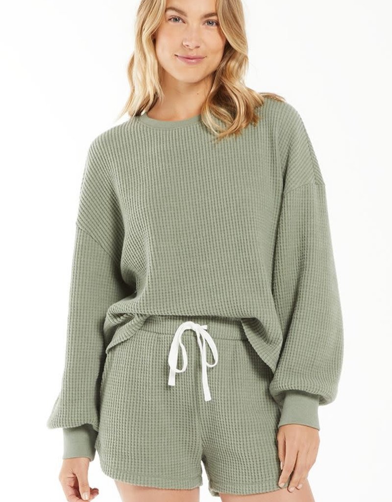 Z SUPPLY Sedona Waffle LS Top