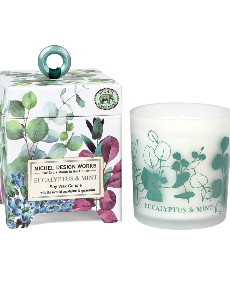 MICHEL DESIGN WORKS EUCALYPTUS & MINT SOY CANDLE WAX CANDLE