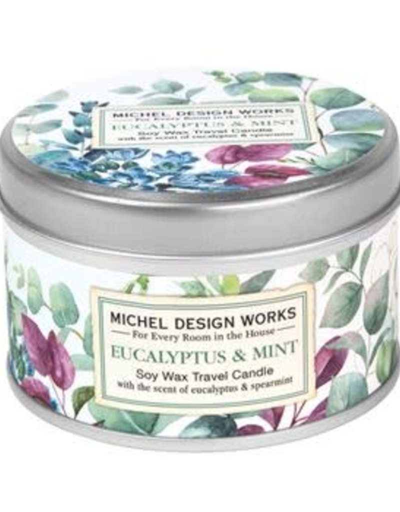 MICHEL DESIGN WORKS EUCALYPTUS & MINT TRAVEL CANDLE