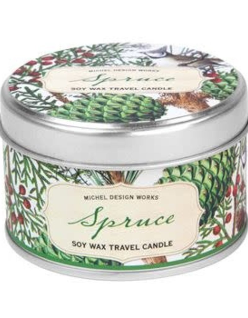 MICHEL DESIGN WORKS SPRUCE TRAVEL CANDLE