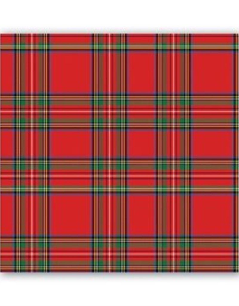 MICHEL DESIGN WORKS TARTAN LUNCHEON NAPKINS